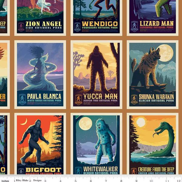 Legends Of The National Parks Postcards Sienna By Anderson Design For Riley Blake