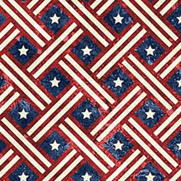 Stonehenge Stars & Stripes 11 Woven Stripes With Stars From Northcott