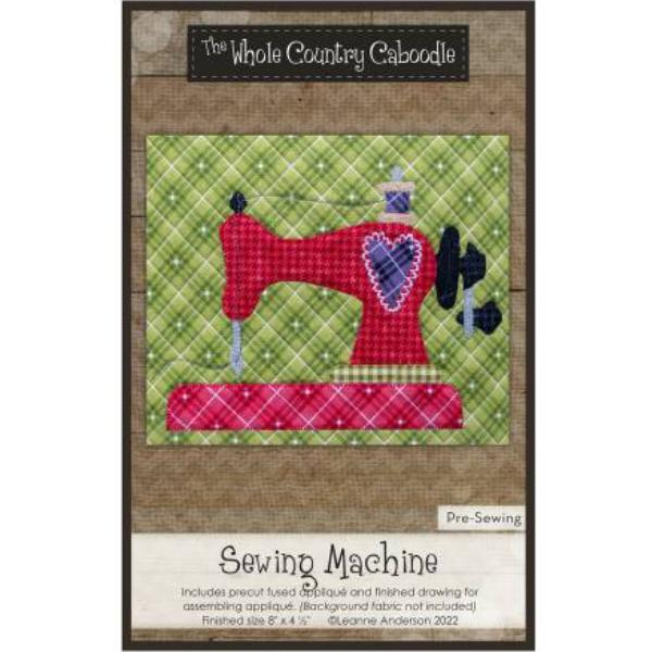  Sewing Machine Precut Fused Applique Pack By Leanne Anderson For Whole Country Caboodle