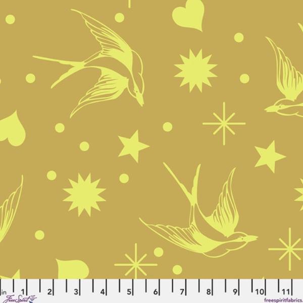 Neon Fairy Flakes Moonbeam by Tula Pink for Free Spirit 