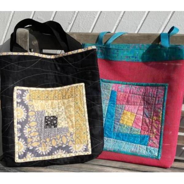 Two Wonky Totes Pattern By Jean Ann Wright For Cut Loose Press