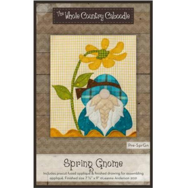 Spring Gnome Precut Fused Applique Pack By Leanne Anderson For Whole Country Caboodle