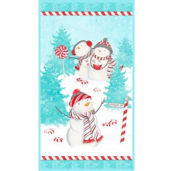 Frosty Merry Mints Panel By Danielle Leone Collection For Wilmington