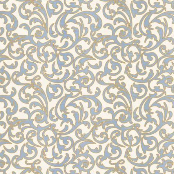 Christmas Shimmer Scroll Ecru W Gold Metallic By Jennifer Ellory For P & B Textiles