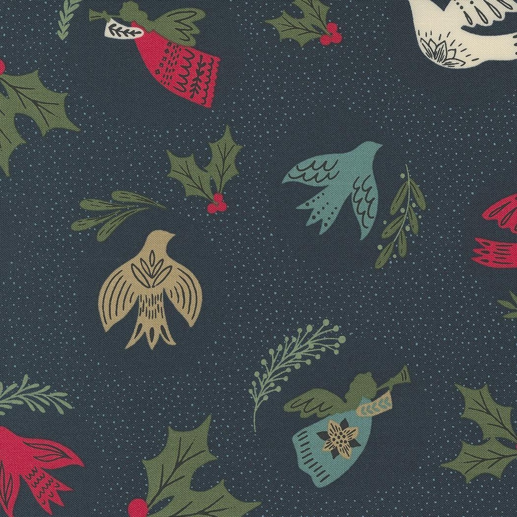 Good News Great Joy Birds Midnight By Fancy That Design House For Moda