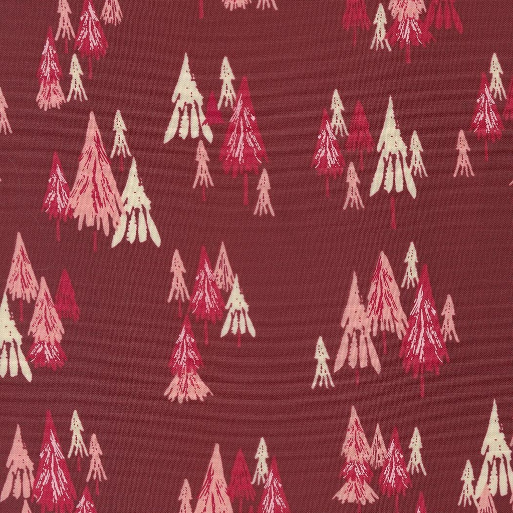 Good News Great Joy Trees Cranberry By Fancy That Design House For Moda