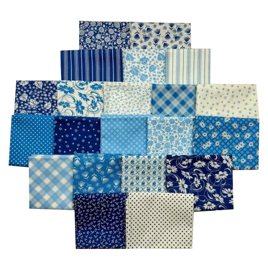 Daisy'S Bluework Fat Quarter Bundle From Robert Kaufman