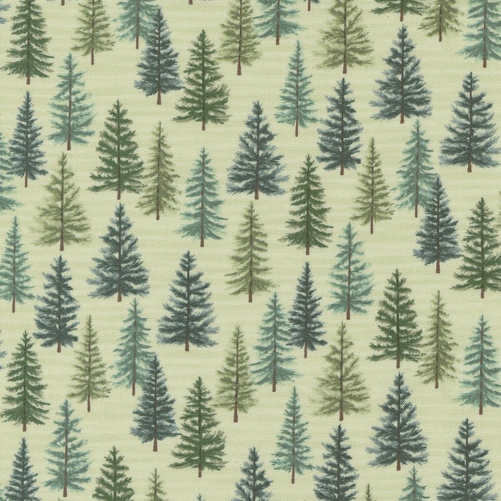 Holidays at Home Evergreens Light Sage by Deb Strain for Moda Fabrics