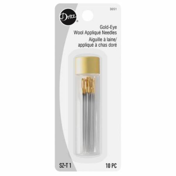 Gold-Eye Wool Applique Needles from Dritz