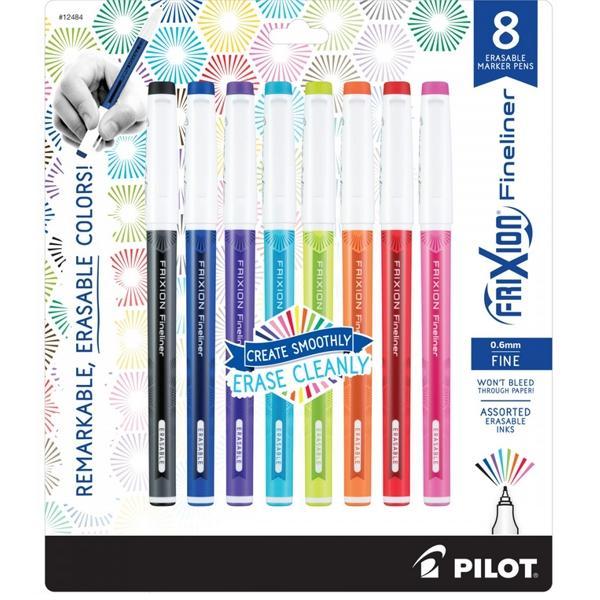 Frixion Fineliner Marker Pen 8 Pack