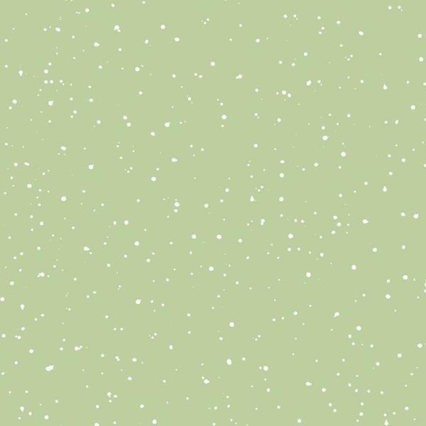 One Snowy Day Snow Dots Green By Hannah Dale For Maywood Studio