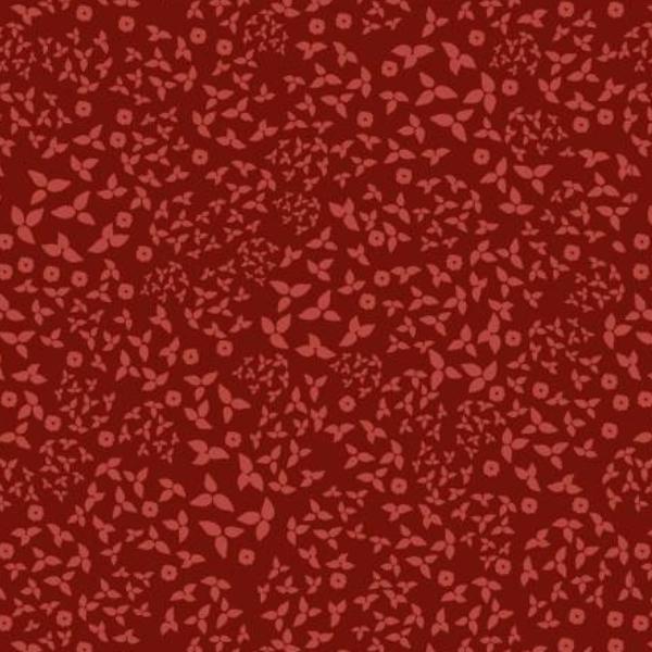 Fawn'D Of You Leafy Blender Red By Jacqueline Wild For P & B Textiles