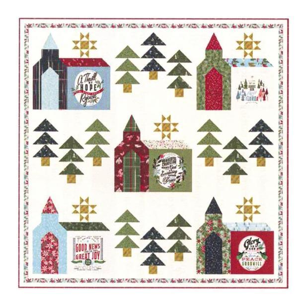 Christmas Chapel Quilt Kit From Moda