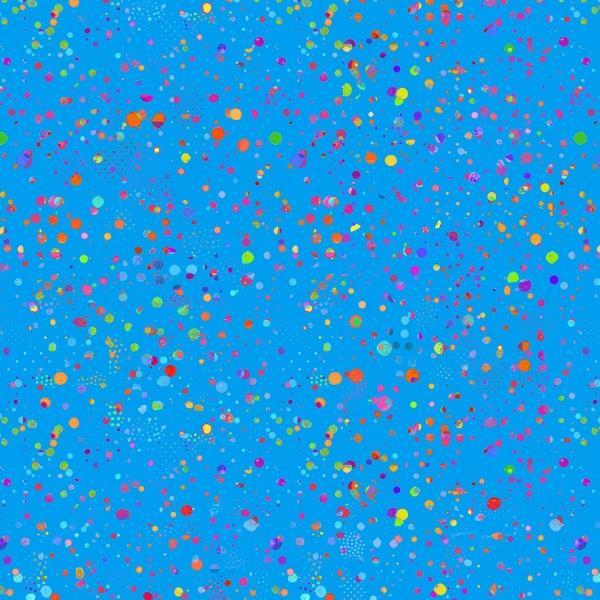 Catsville Splatter Dots Electic Blue by Gareth Lucas for Windham Fabrics