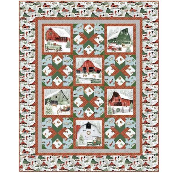 Holiday Barns Quilt Kit From Henry Glass