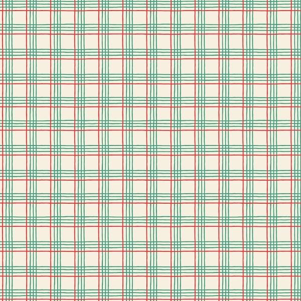 Oh What Fun Christmas Plaid Green By Elea Lutz For Poppie Cotton