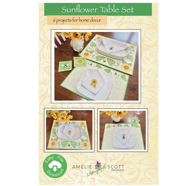 Sunflower Table Set By Amelie Scott Designs 