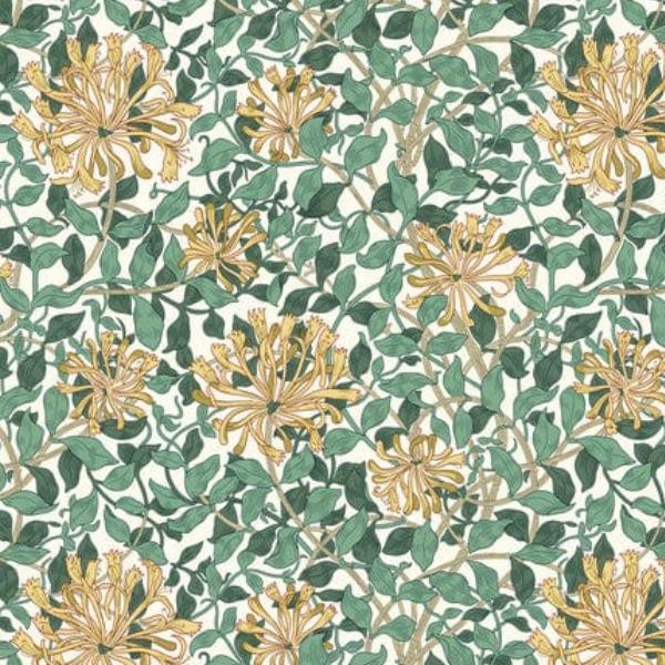 Leicester Honeysuckle In White By The Originial Morris & Co For Free Spirit Fabricsfabrics