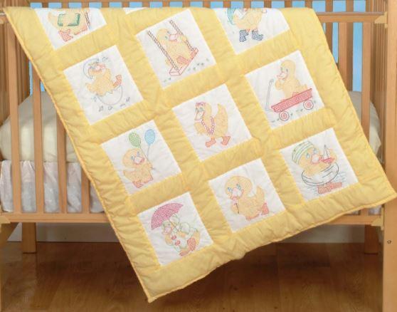 Nursery Quilt Blocks: Baby Ducks