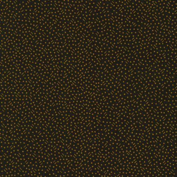 Grandpa'S Journal Dots Black By Julie Letvin For Robert Kaufman Fabrics