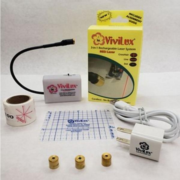 Vivilux (R) 3-In-1 Recharable Red Laser System