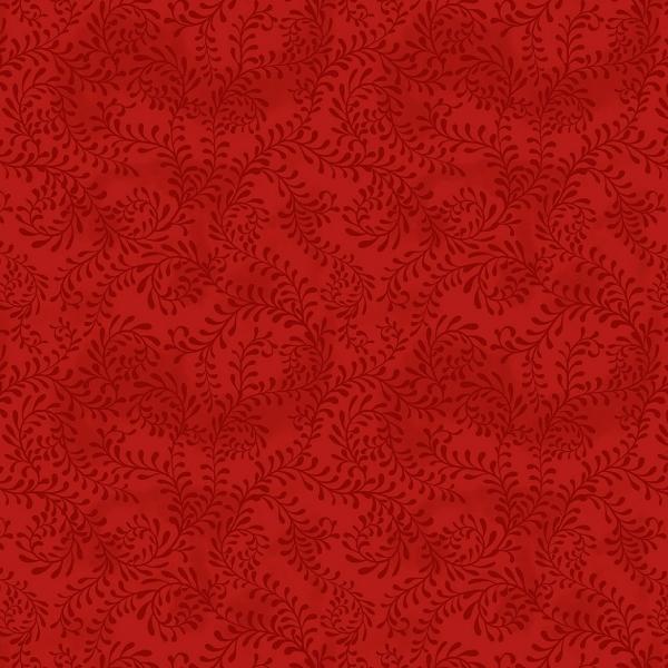 Tartan Holiday Red Scroll By Danielle Leone For Wilmington Prints