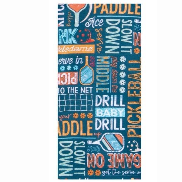 Pickleball Toss Tea Towel By Kay Dee Deisgn For Moda 