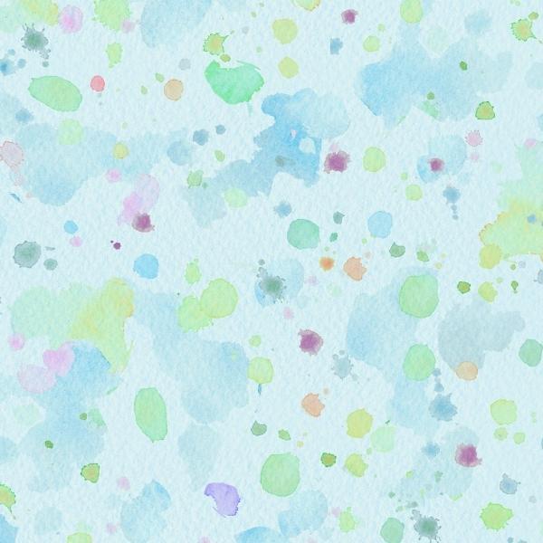 Fairy Garden Blue Paint Splatter by Sillier Than Sally Designs for P&B Textiles