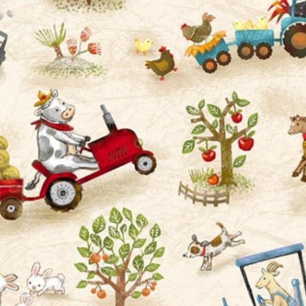 Digital Cuddle Funny Farm from Shannon Fabrics