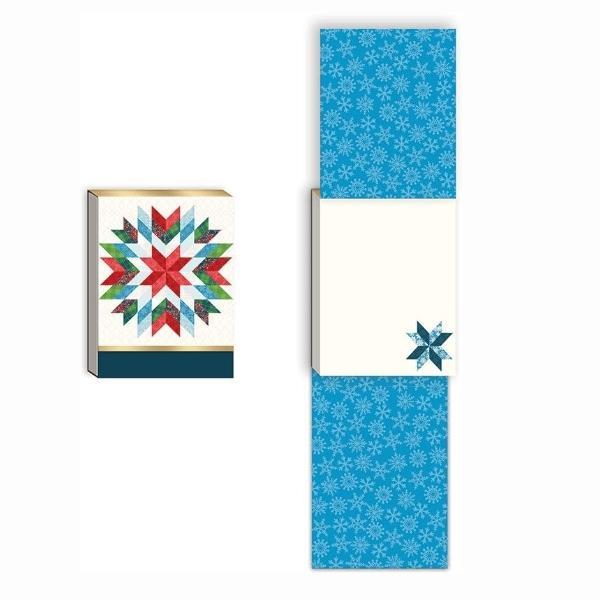 Christmas Geometric Notepad By Punch Studio For Moda 