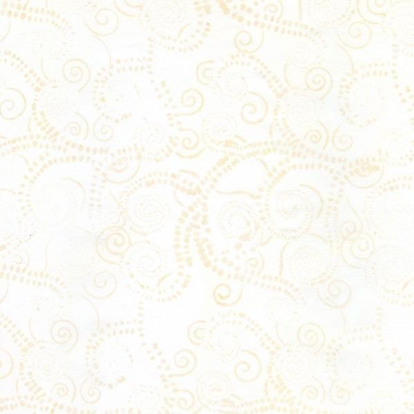 Batik Tonga Alabaster Foam Playful From Timeless Treasures