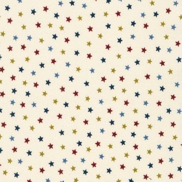 Grandpa's Journal Stars Ivory by Julie Letvin for Robert Kaufman Fabrics