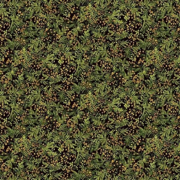 Naturescapes Basics Green Cedar By Deborah Edwards For Northcott Fabrics