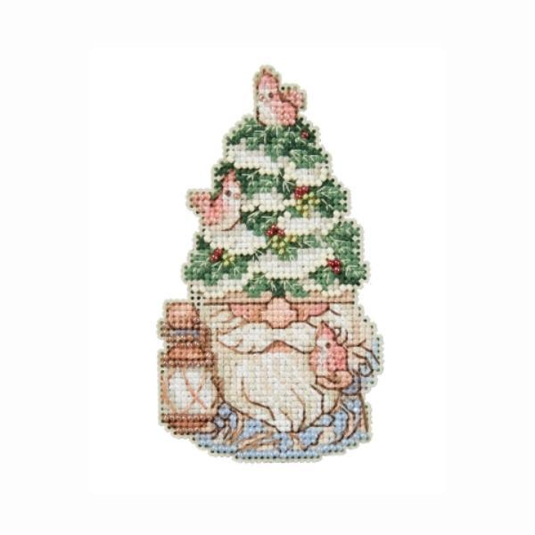 Evergreen Gnome Cross Stich Kit By Jim Shore For Mill Hill