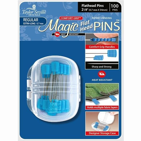 Magic Pins Flat Head Regular 100pc 0.7mm from Taylor Seville