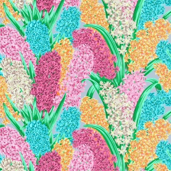 Kaffe Fasset Collective Hyacinthus Grey By Philip Jacobs For Freespirit Fabrics