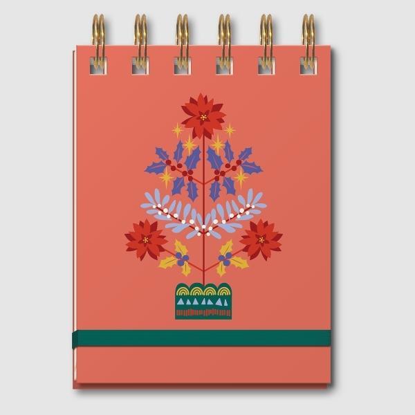 Floral Tree Spiral Notepad By Lady Jayne For Moda Fabrics