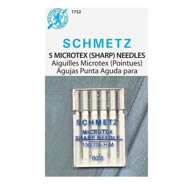 Schmetz Mircotex Machine Needle, Size 60/8