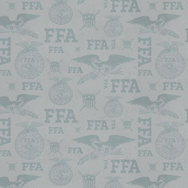 Ffa Forever Blue Refreshed Tonal Logos Gray By Rbd Collection For Riley Blake Designs