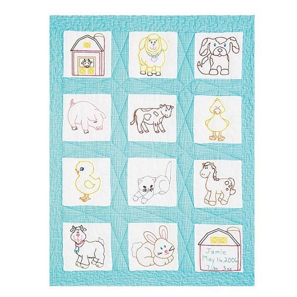 Nursery Quilt Blocks: Farm Animals From Jack Dempsey Needle Art