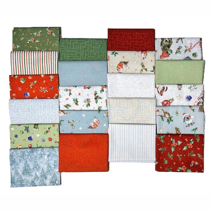 One Snowy Day Fat Quarter Bundle From Maywood Studio