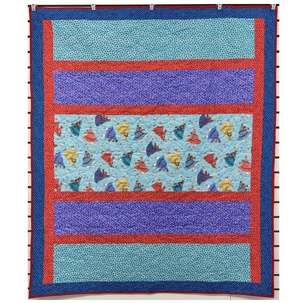 Tumbling Kuspuks Light Blue Quilt Kit