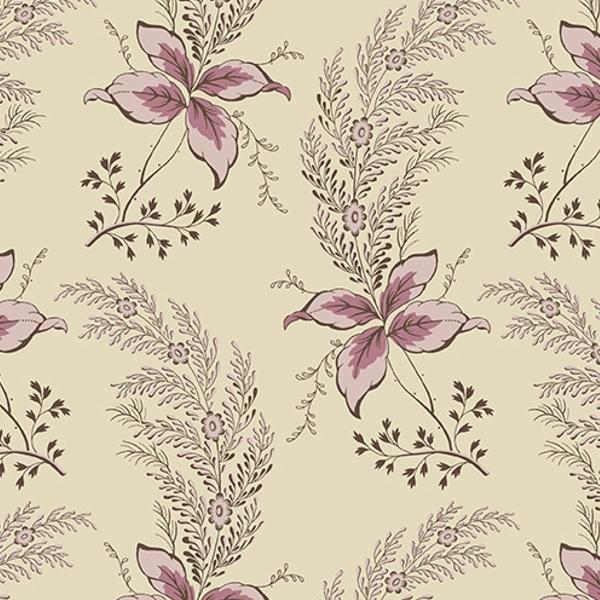 English Garden Orchid Suger & Cream By Laundry Basket Quilts For Andover Fabrics 