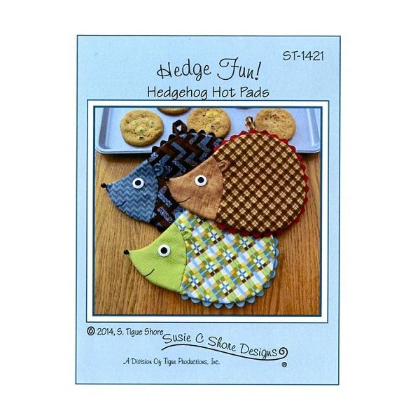 Hedge Fun! Hedgehog Hot Pads Pattern by Suzanna Shore for Susie C. Shore Designs 