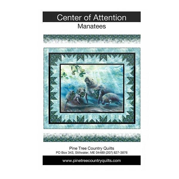 Center Of Attention Manatees Pattern From Pine Tree Country Quilts