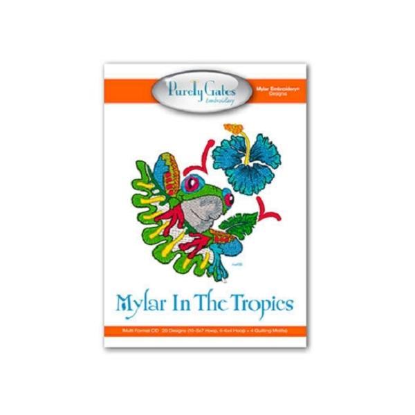 Mylar In The Tropics Mylar Embroidery Designs From Purely Gates