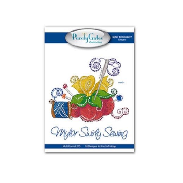 Mylar Swirly Sewing Embroidery Cd Pattern From Purely Gates 