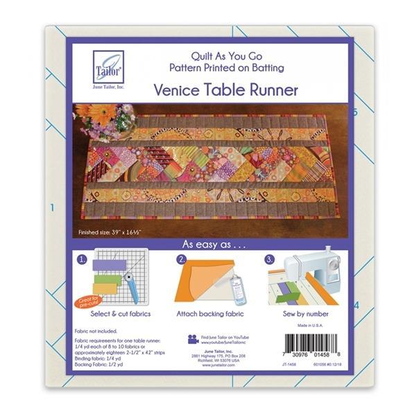 Quilt As You Go Venice Table Runner Pattern From June Tailor