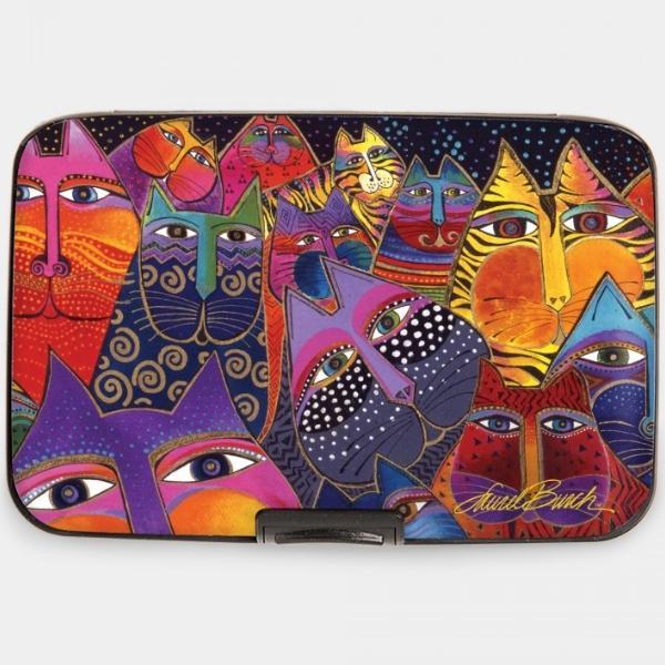 Fantasticats Armored Wallet By Laurel Burch For Monarque