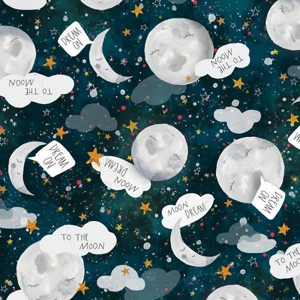 To The Moon To The Moon Toss By Rachel Nieman For P&B Textiles